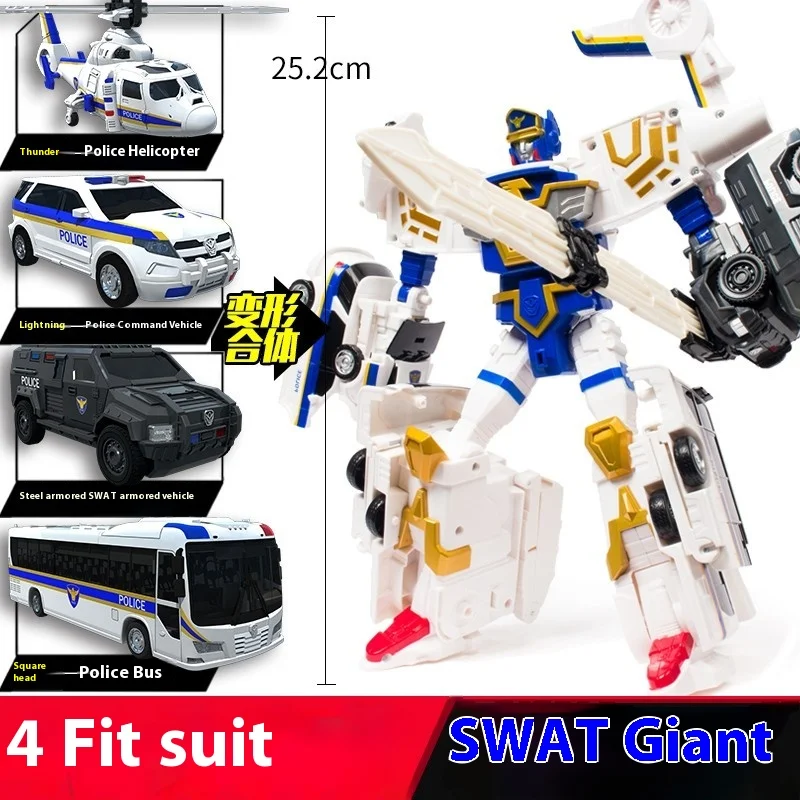 Kabao รถพระเจ้าของเล่น King Kong หุ่นยนต์ Transformation Action Figure ชุดเด็กใหม่ปีของขวัญ 5-รถ Fusion MechModel คอลเลกชัน