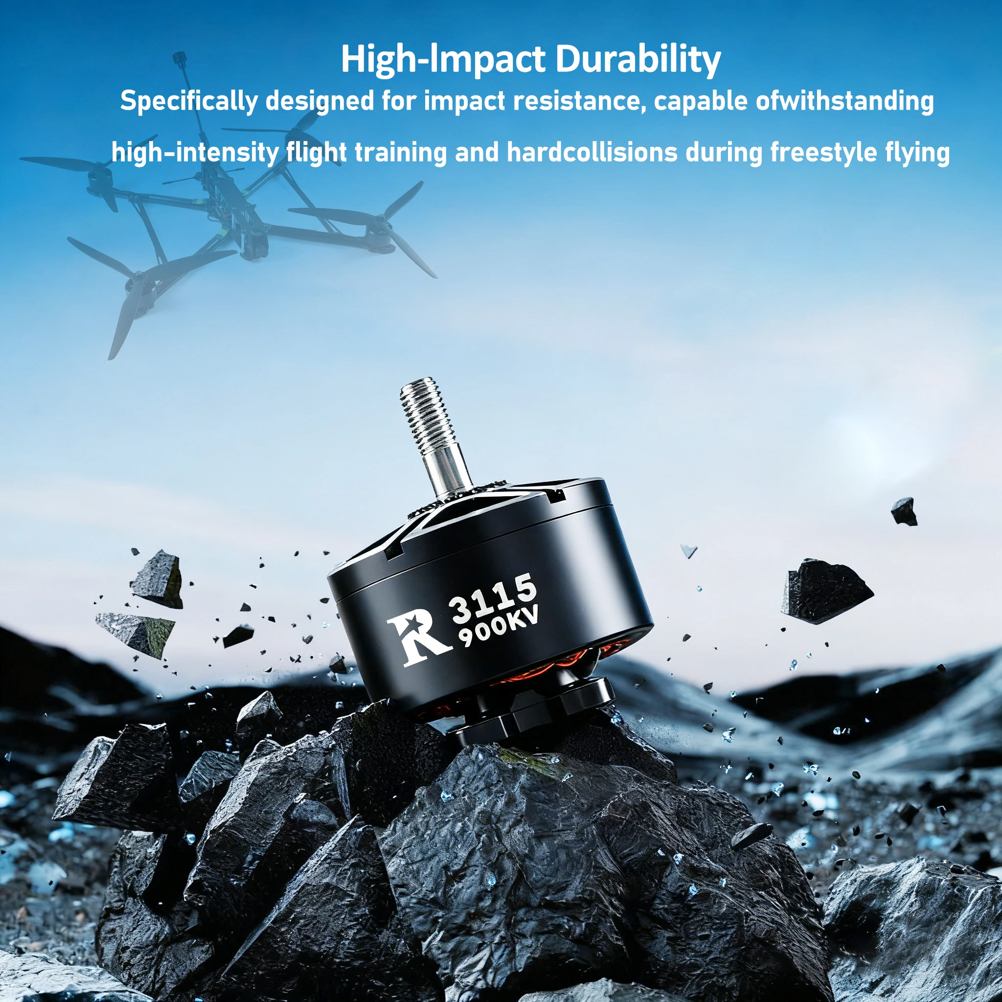 

3-6S FPV Brushless Motor R3115 900KV for RC Multirotor X-Class FPV Mark4 10inch XL10 FPV Camera Kit Frame Dones DIY Parts