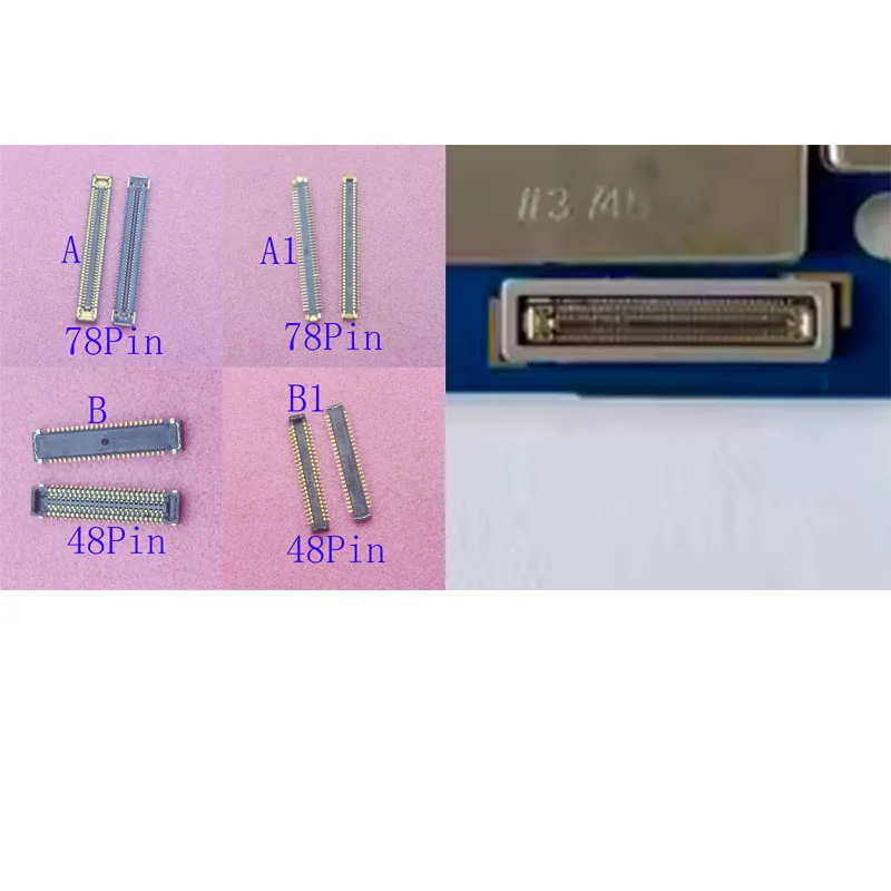 2-100Pcs Usb Charger Lcd Display Plug FPC Connector For Samsung Galaxy A12 A125 A04S A047F A02 A022 A23 A235 A13 A135 48 78 Pin