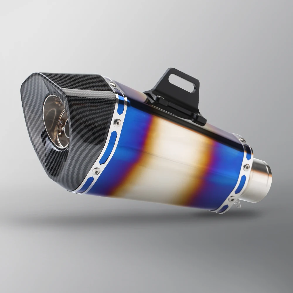 

Universal 51MM motorcycle exhaust muffler carbon fiber exhaust pipe silencer exhaust pipe For Ak s1000RR cbr1000 s1000R R7