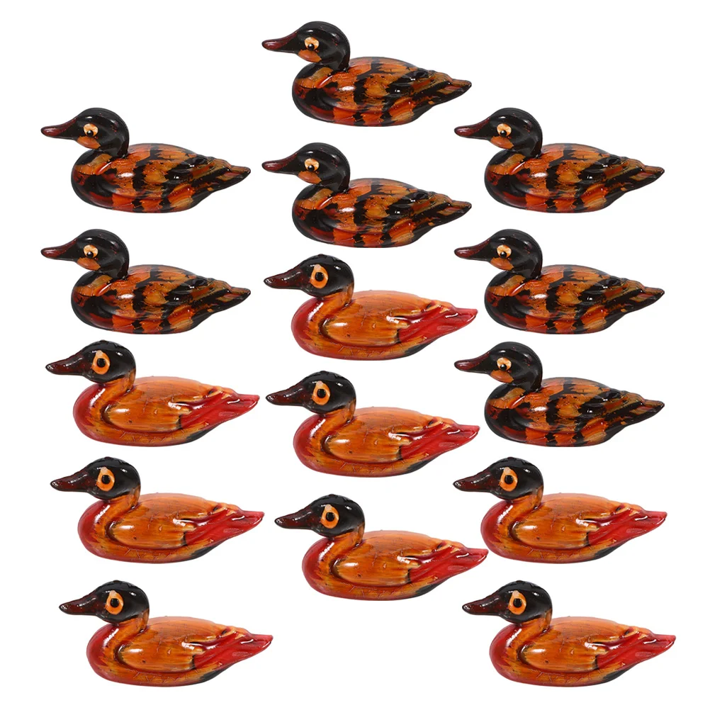 

8Pairs Duck Feng Shui Statues Decorative Resin Miniature Hand Carved Figurines for Bedroom Home Ambiance