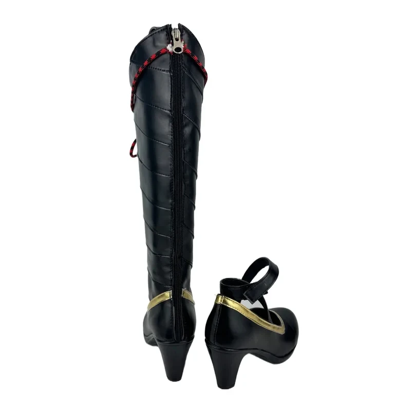 A;3,v;7'd/Calzado de Cosplay de Anime y Videojuegos, Botas de Jia Xichun de Limbus Company, Accesorios y Atrezzo para Disfraces de Halloween Madec;4'b,7'm1/