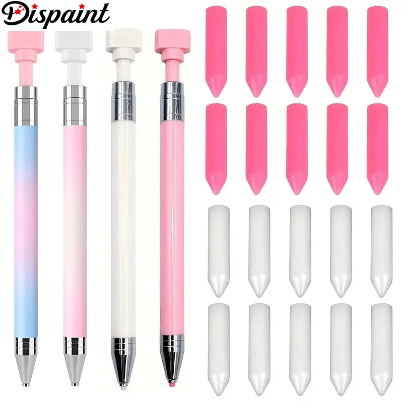 Dispaint 11-Piece Set Diamond Painting Tools with 1 Rotating Pen, 10 Wax Pieces , Diamond Art Accessories Kit for Sticky Drills