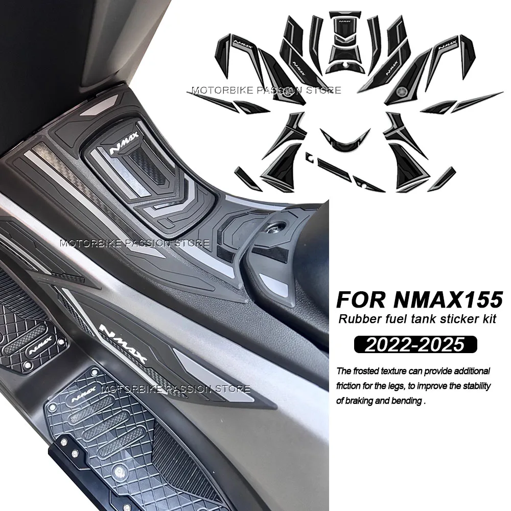 Motorcycle Fuel Oil Tank Pad Protector Gas Knee Grip Mat Motorcycle Accessories FOR NMAX155 NMAX 155 nmax155 nmax 155 2022-2025