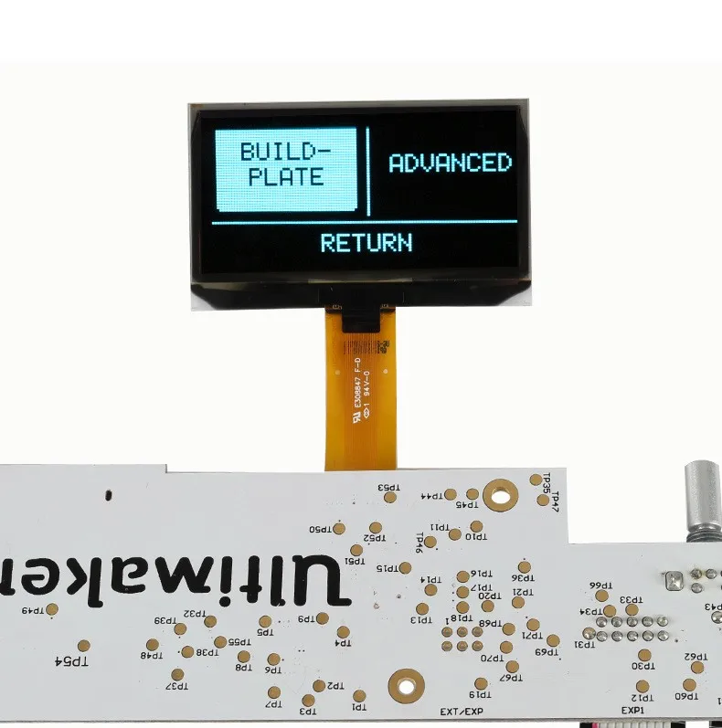 1PCS OLED Screen For 3D Printer Panel Dedicated Display Lcd Screen E308847 F-D PG-2864ALBP For Ultimaker 2 Um2+