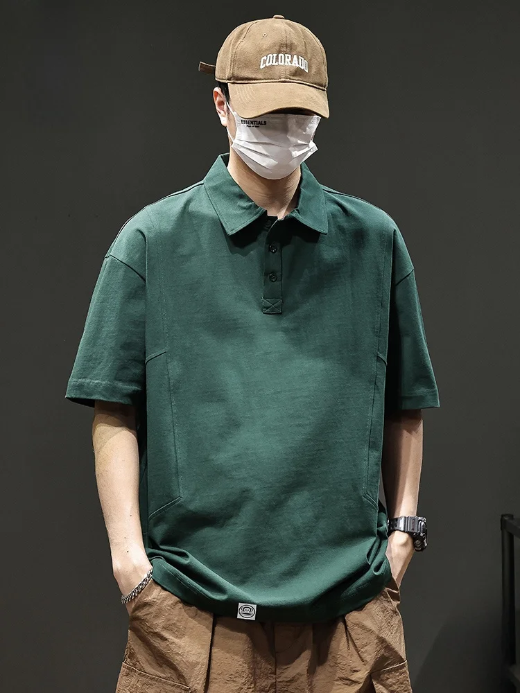 

Футболка PaulFrank M ort Sve из чистого хлопка, свободного кроя, с отложным воротником, летняя, в американском ретро-стиле, молодежная модная верхняя одежда