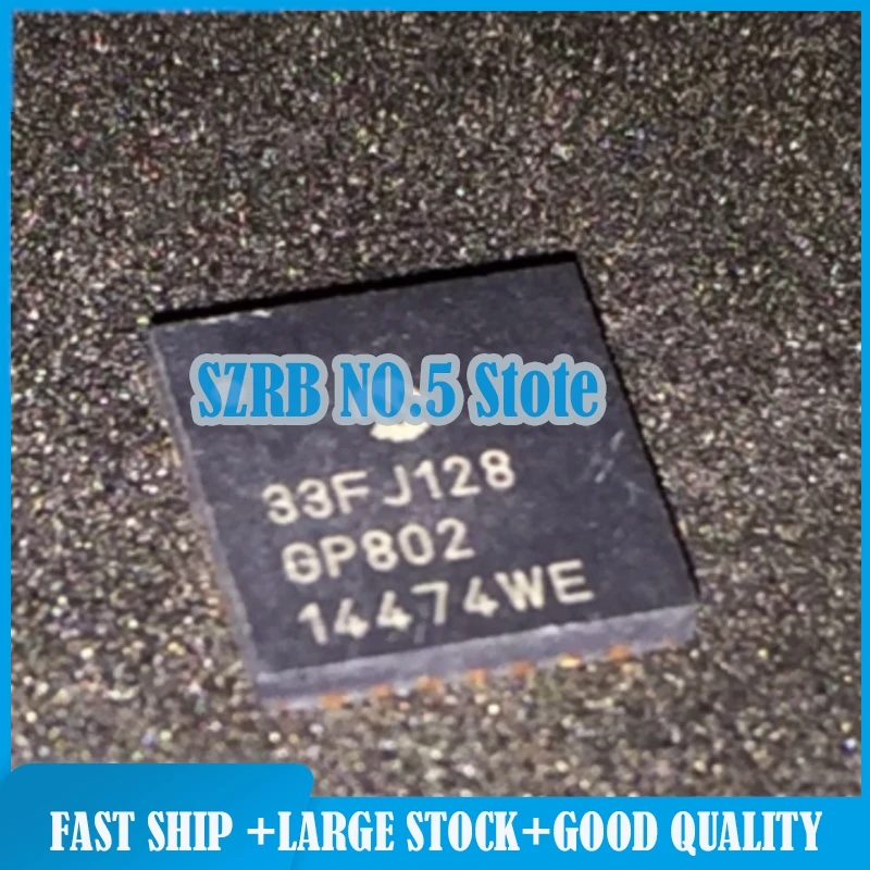 2pcs/lot dsPIC33FJ128GP802-I/MM QFN28 chips Electronic components