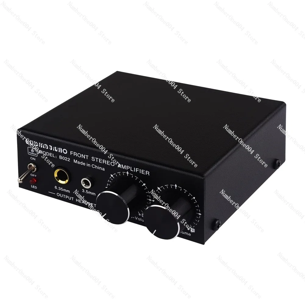 Suitable for Headphones Speaker Amplifier Pre-Stereo Audio Amplifier Volume Booster with Volume Adjustment Dual Source