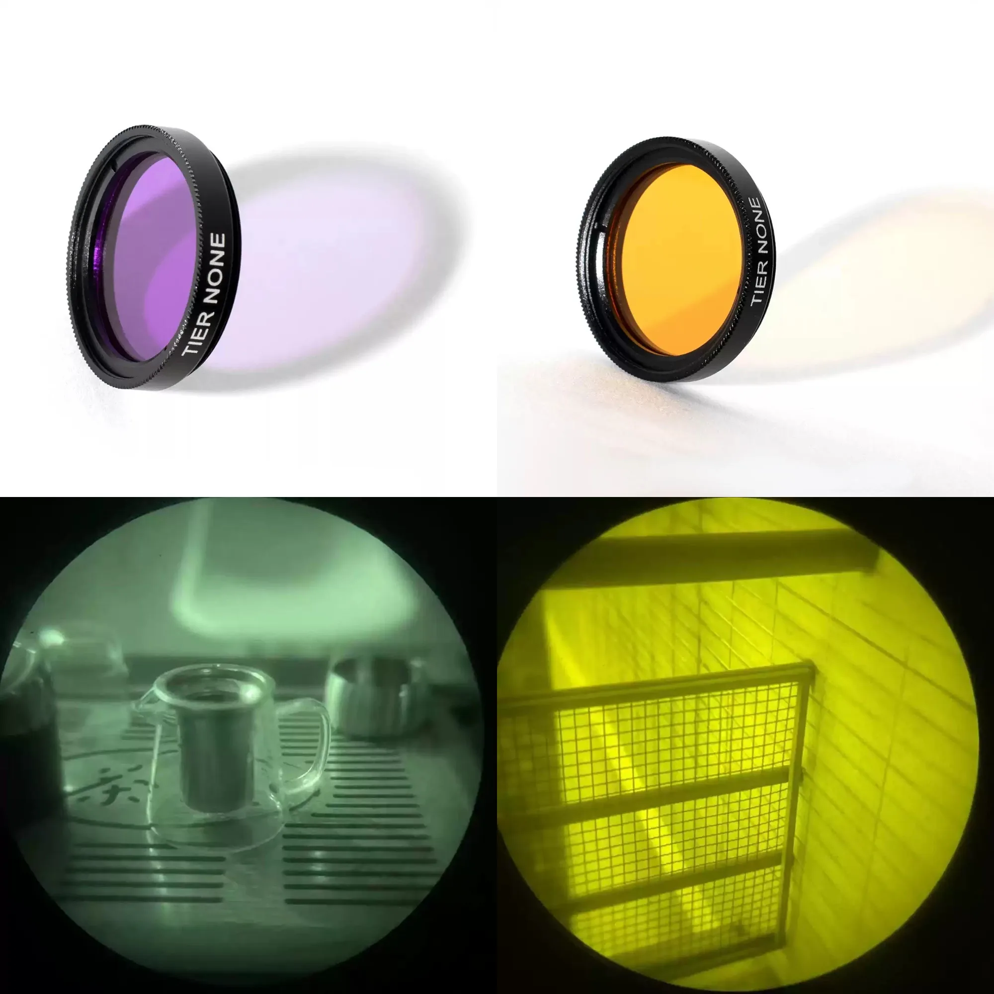 1PC Purple/Orange PVS14 1431 ANVIS Night Vision Eyepiece Filter Tinted Lens Suitable for 30mm Lens