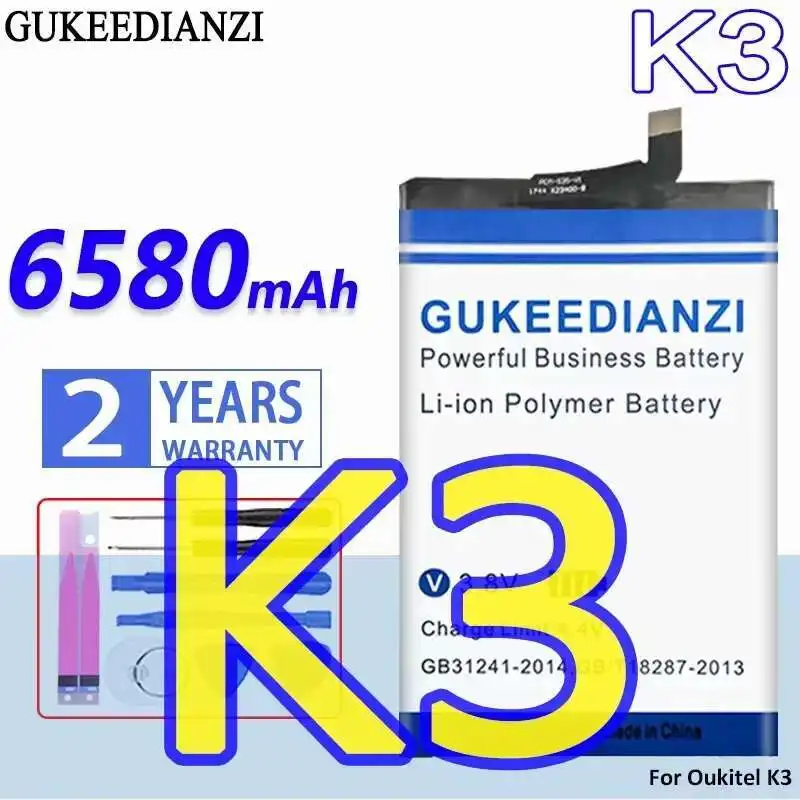 

6580Mah For Oukitel K3 High Compatibility Mobile Phone Battery