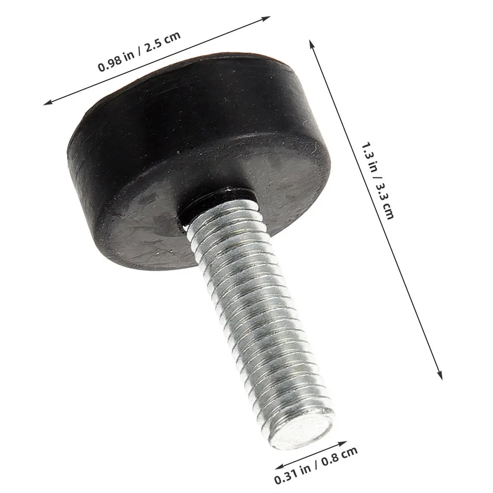 4 шт. регулируемые резиновые подушечки для мебельных ножек, конструкция винта, сверхмощная амортизация, нескользящие выравниватели ножек стола M8, 22 мм
