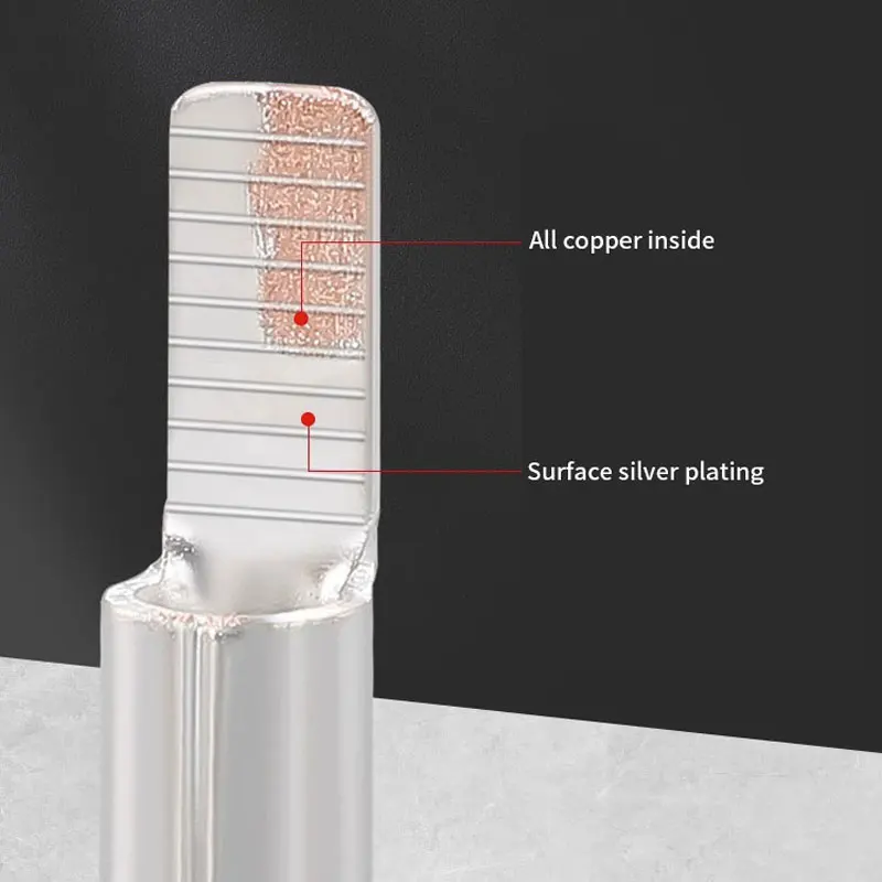 C45 Contact Silver-Plated copper DZ47 Circuit Breaker plug Pin-Shaped Cable Wire Lug Insert Crimp Terminal 1.5-25 Terminal lugs
