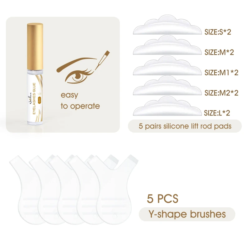 NATUHANA Eyelash brow lift kit Enhancer Eyelash Lifting LashLasting 4-6 Week Fixation Lash Curling Makeup