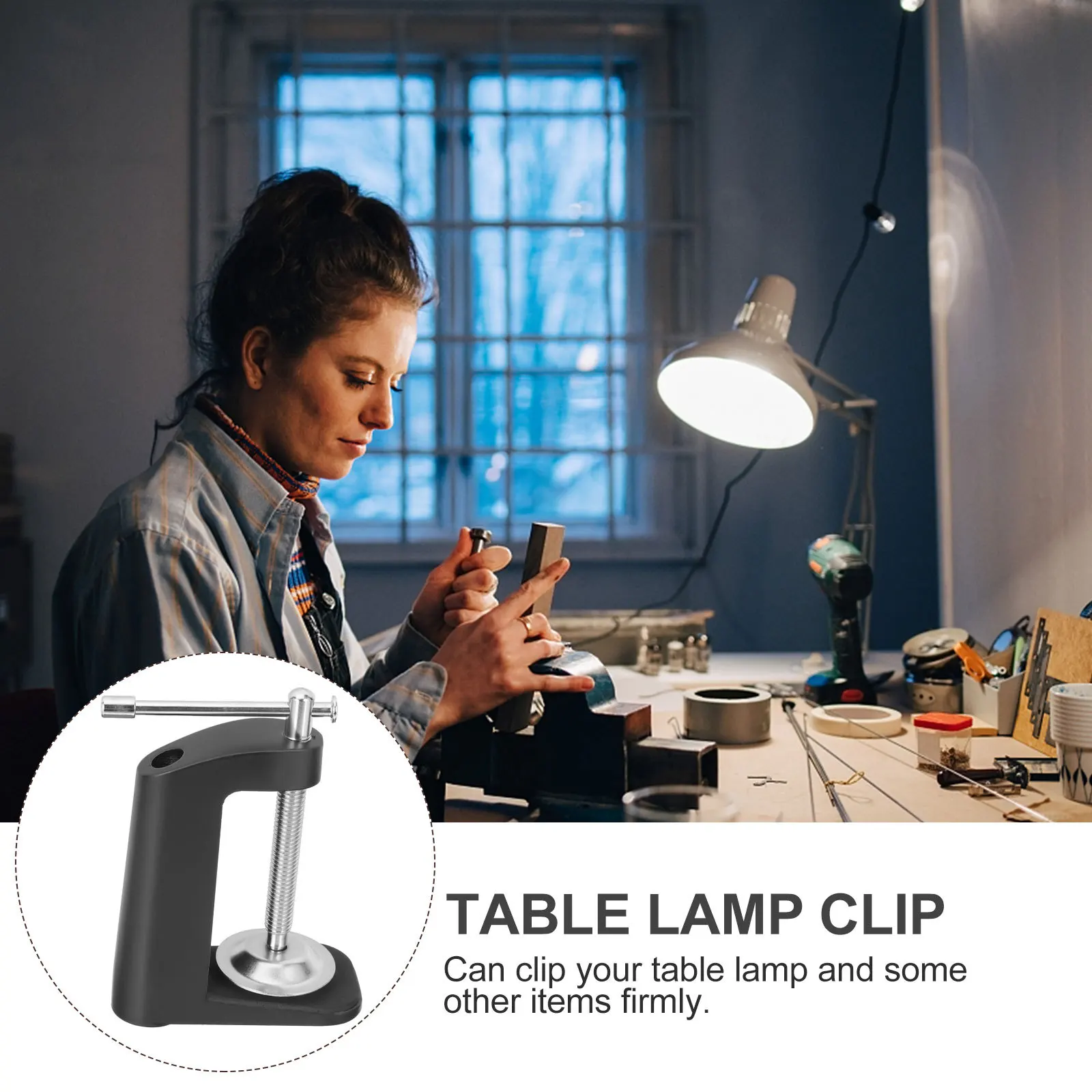 C المشبك الجدول جبل الثقيلة المعادن الاحتفاظ كليب لميكروفون مصباح مكتبي قوي دائم سهلة الاستخدام C المشبك #4
