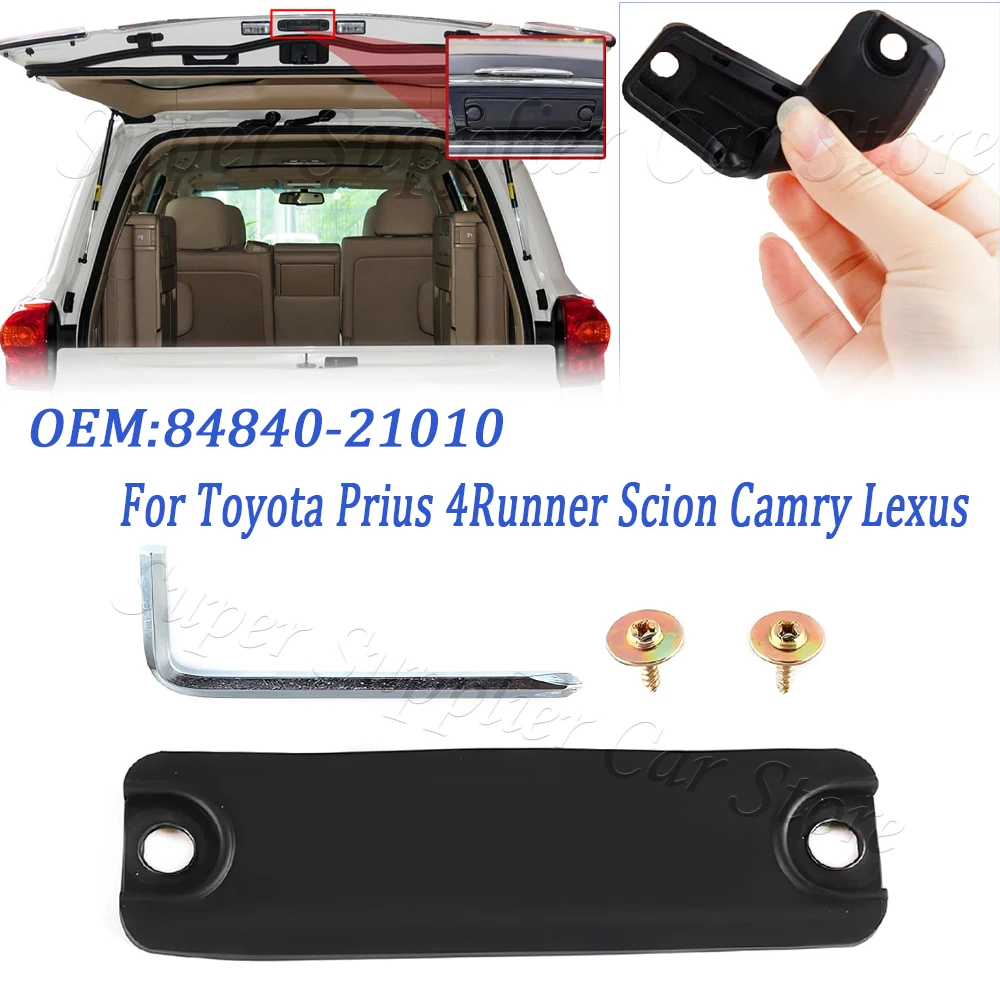 New 1 Set Rear Hatch Liftgate Switch Cover Lid 84840-21010 For Toyota Prius 4Runner Scion Camry Lexus Trunk Door Release Fix Kit