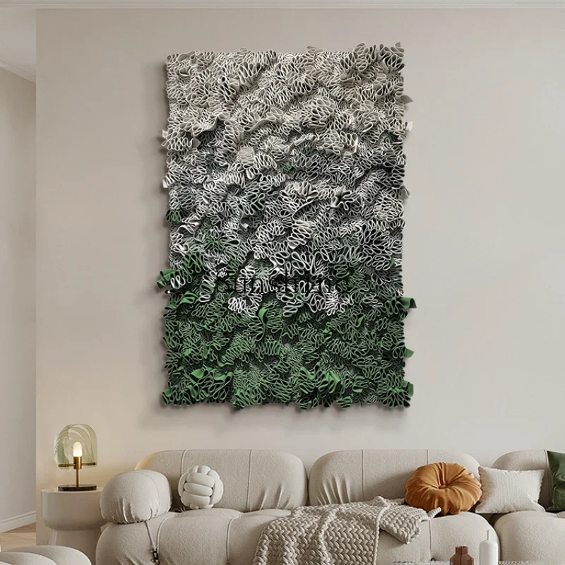 

Leather craft hanging painting, foyer painting, living room background wall decoration painting, 5d three-dimensional
