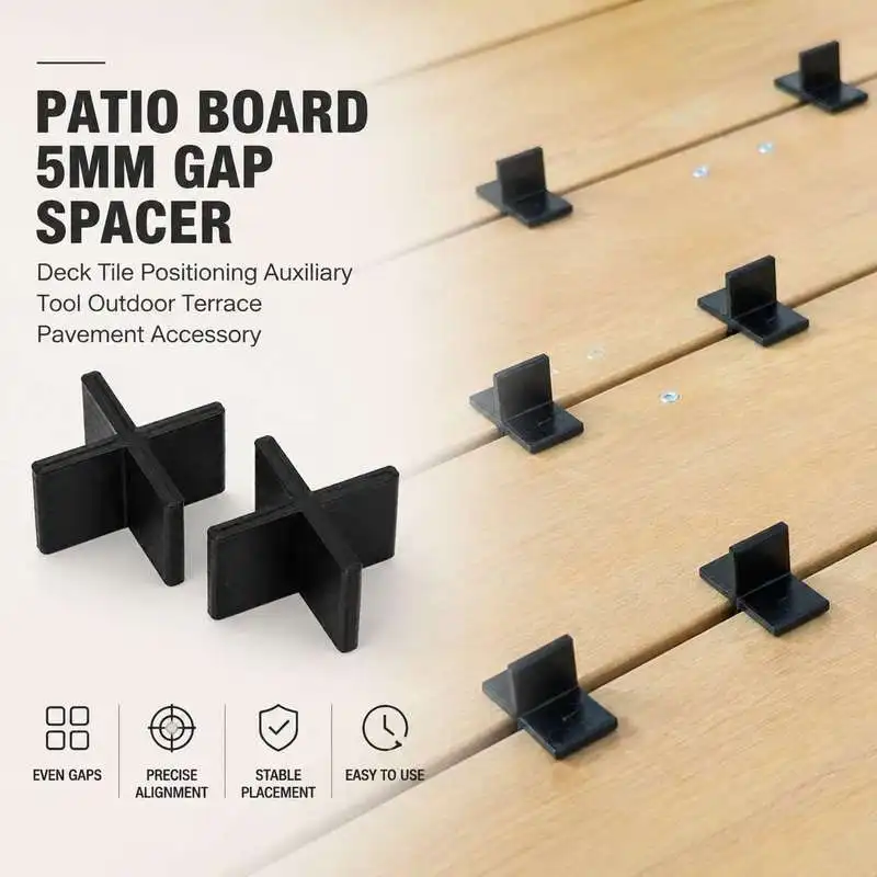 5mm Gap Spacer For Patio Deck Board Outdoor Terrace Flooring Position Setting Auxiliary Installation Tool