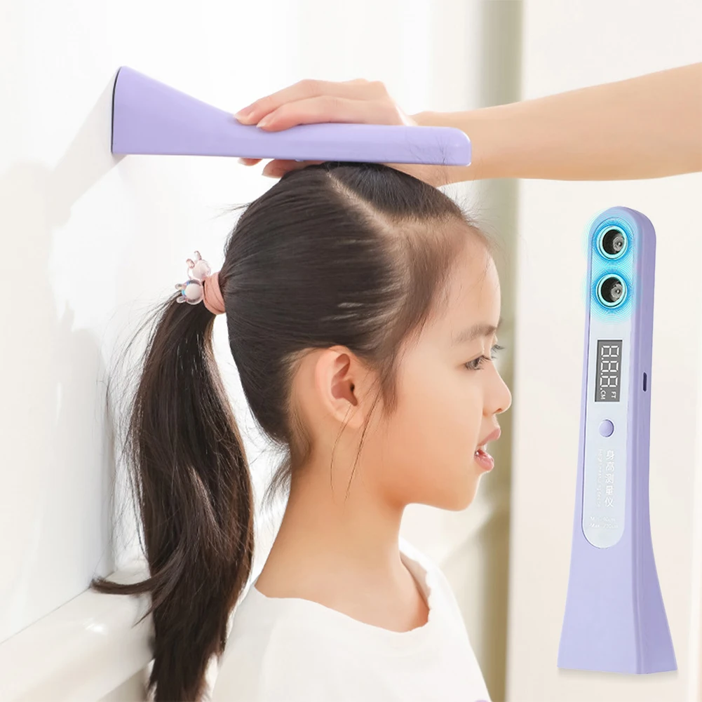 

Ultrasonic Height Measuring Stadiometer High Accuracy Portable Height Measuring Device LED Display for Measuring Body Height