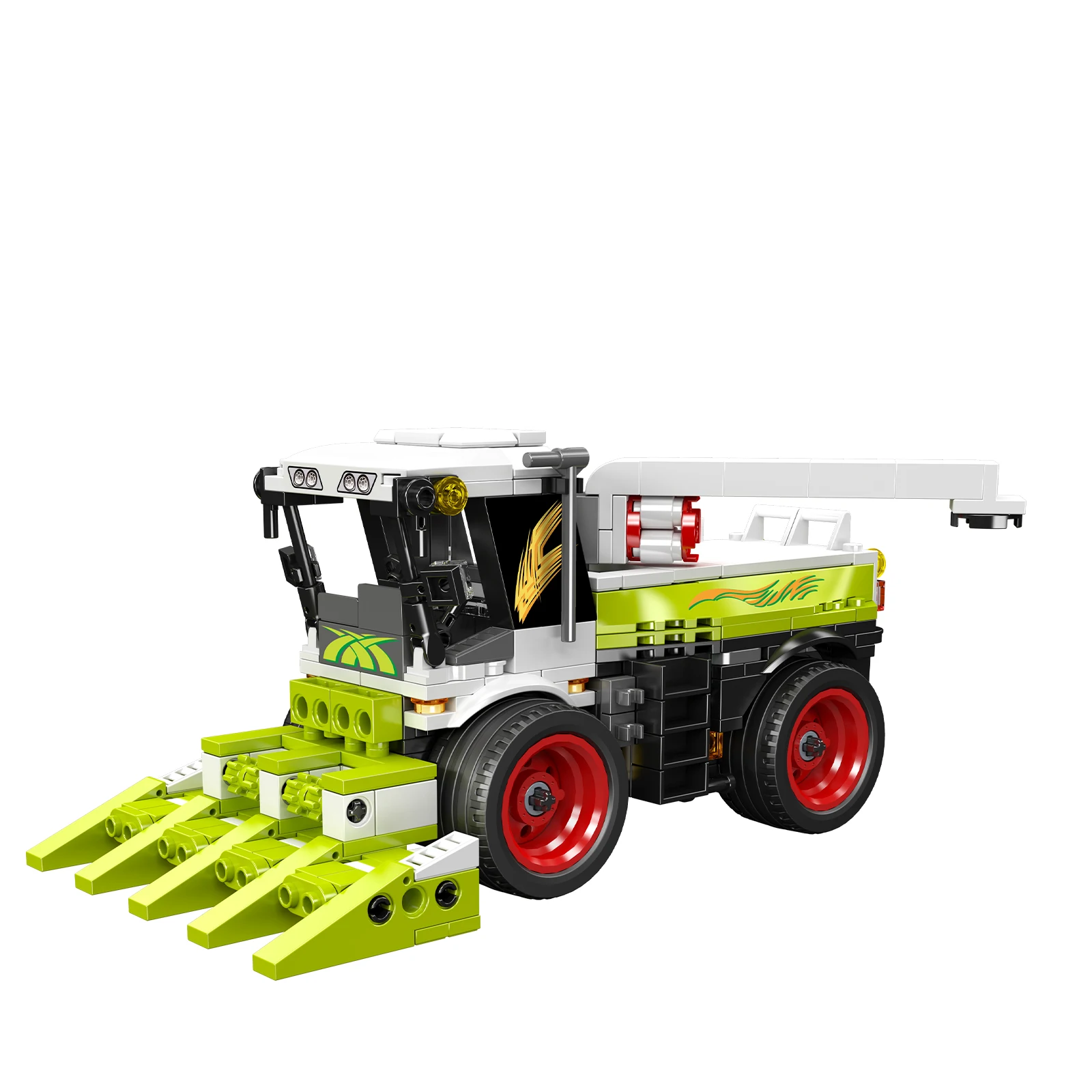 MOLD KING 24091 510PCS Blocos de construção de colheitadeira para adultos, tijolos de montagem de mini grãos compatíveis com as principais marcas