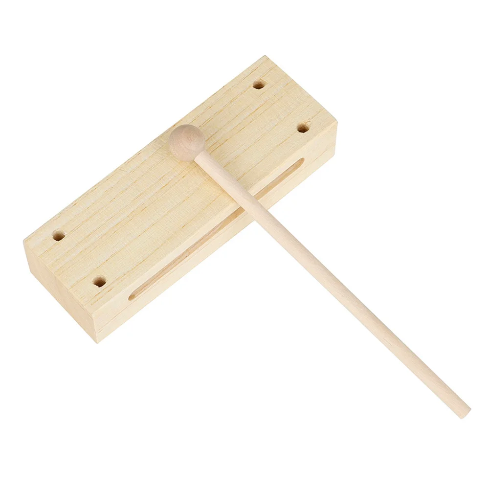 -Tono Clapper Giocattolo Blocco di percussioni in legno Strumento musicale educativo Giocattolo per bambini