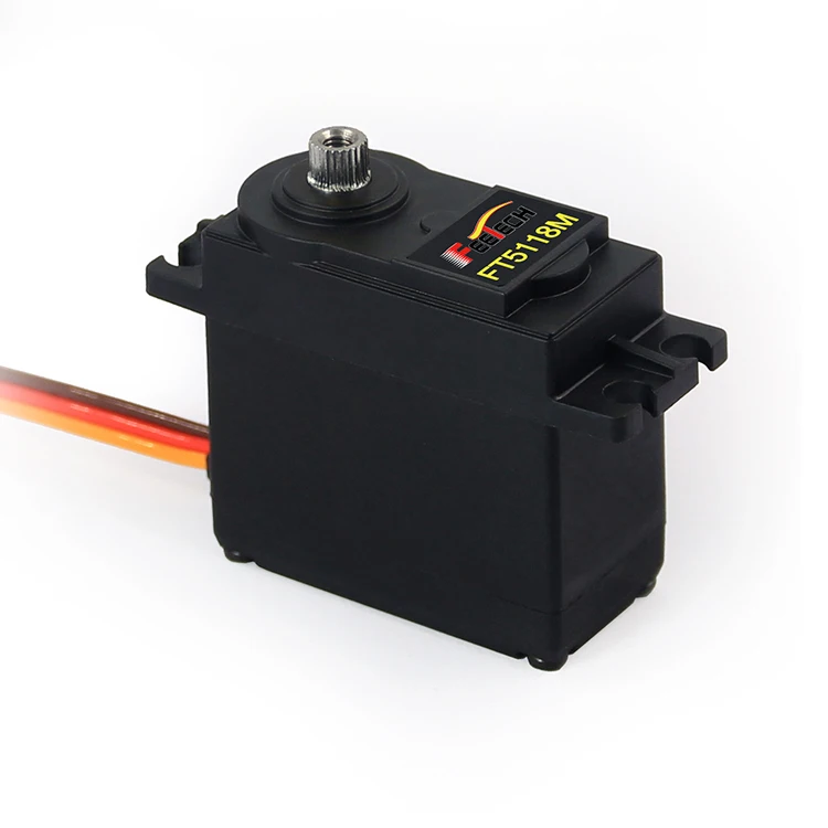 Miniature Programmable Servo Metal Brush Motor 62RPM 6V 20kg.cm with 300 Degree Positioning Feedback Plastic Material