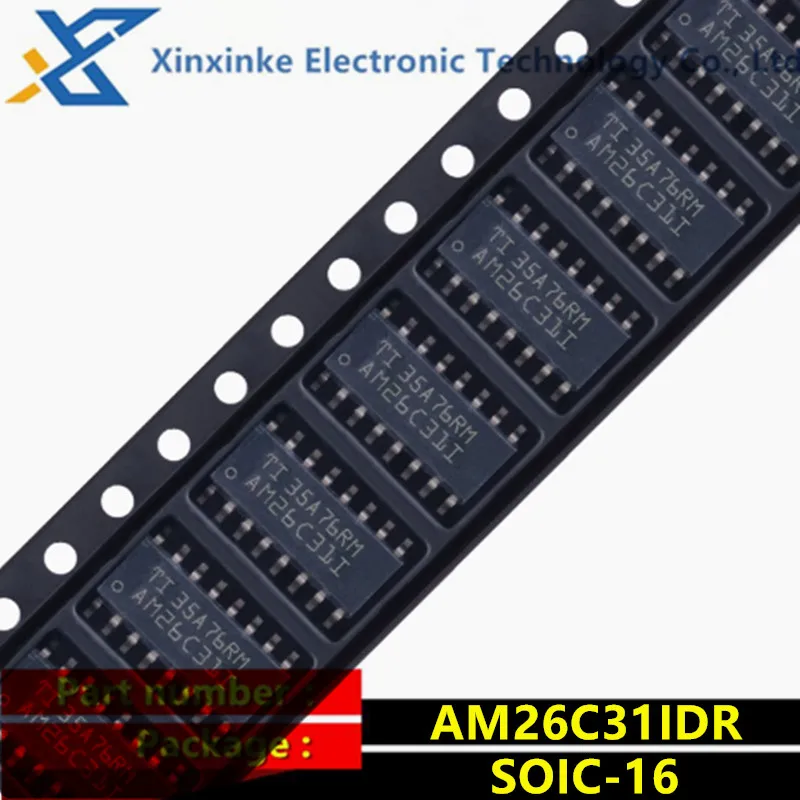 10PCS AM26C31IDR SOIC-16 AM26C31I RS-422 Interface integrated circuit Quad Diff Line Drvr 4-way differential line driver