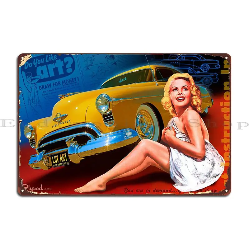 Art School Confidential Metal Sign Club Cave Wall Cave Customized Classic Tin Sign Poster