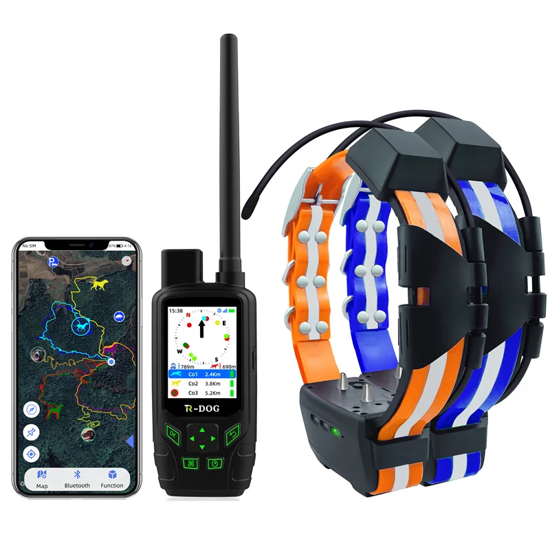 

TR-Dog Extra Collar Waterproof IPX7 Radio Data Transmission Dog Ecollar With Training Function GPS And 4G Multi Tracking 20 Dogs