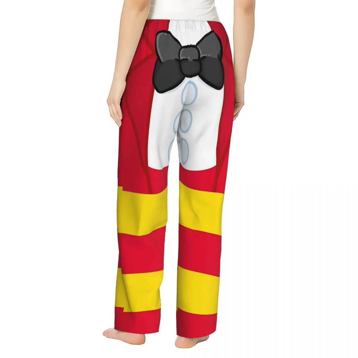 Custom Apron Jollibee Red Bee Suit Filipino Pinoy Filam Baby Women Pajama Pants Lounge Sleep Sleepwear Bottoms with Pockets view 2