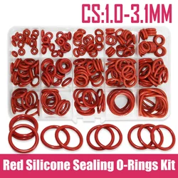 Silicone O Ring CS 1/1.5/2.0/2.4/3.1 Sealing Washer Red VMQ O-ring Plumbing Gasket Oil Resistant Heat-Resistant Oring