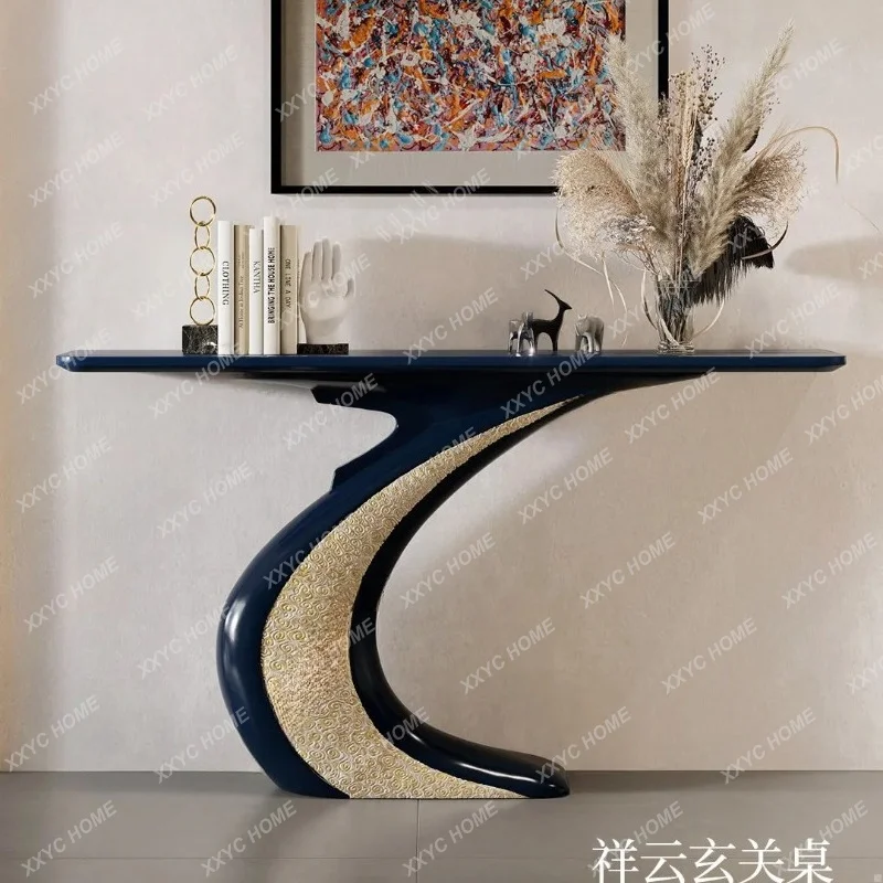 XXEntrance Table Light Luxury Modern New Chinese Style Entrance Hall Corridor Wall Strip High-end View Platform