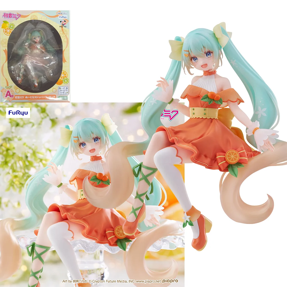 

In Stock FuRyu Noodle Stopper Figure Hatsune Miku Action Figure Anime Collectible Gift 14CM Action Figure Anime Modle Toys gifts