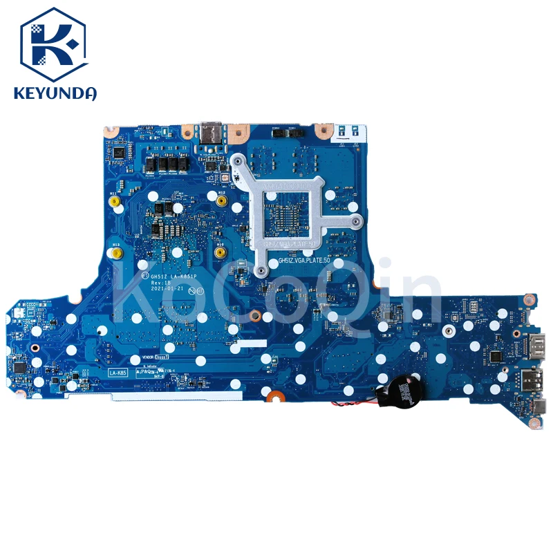 

For Acer AN517-41 Notebook Mainboard LA-K851P R7 CPU GTX1650Ti GPU Laptop Motherboard Full Tested