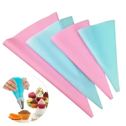 4 Sizes Silicone Pastry Bags Baking Decorating Tools Reusable EVA Material Cream Pastry Bag Squeeze Nozzle Cake Pastry Bag