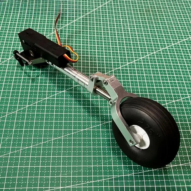 RC Airplane Parts 167mm to 257mm Nose Strengthened Damping Kneeling Landing Gear With 15kg Retract for  5-10kg Plane DIY Models