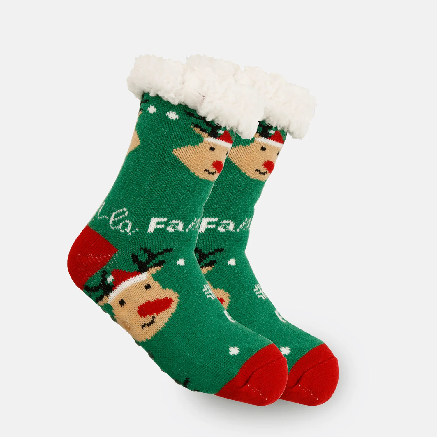 

1Pair Christmas Floor Socks New Non-slip Plush Cotton Carpet Socks For Women Warm Sleeping Socks