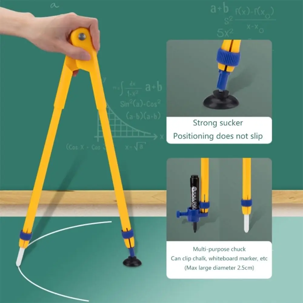 Large Triangular Ruler Professional Math Geometry Multifunction Compass Multi-Size Angle Protractor Teacher