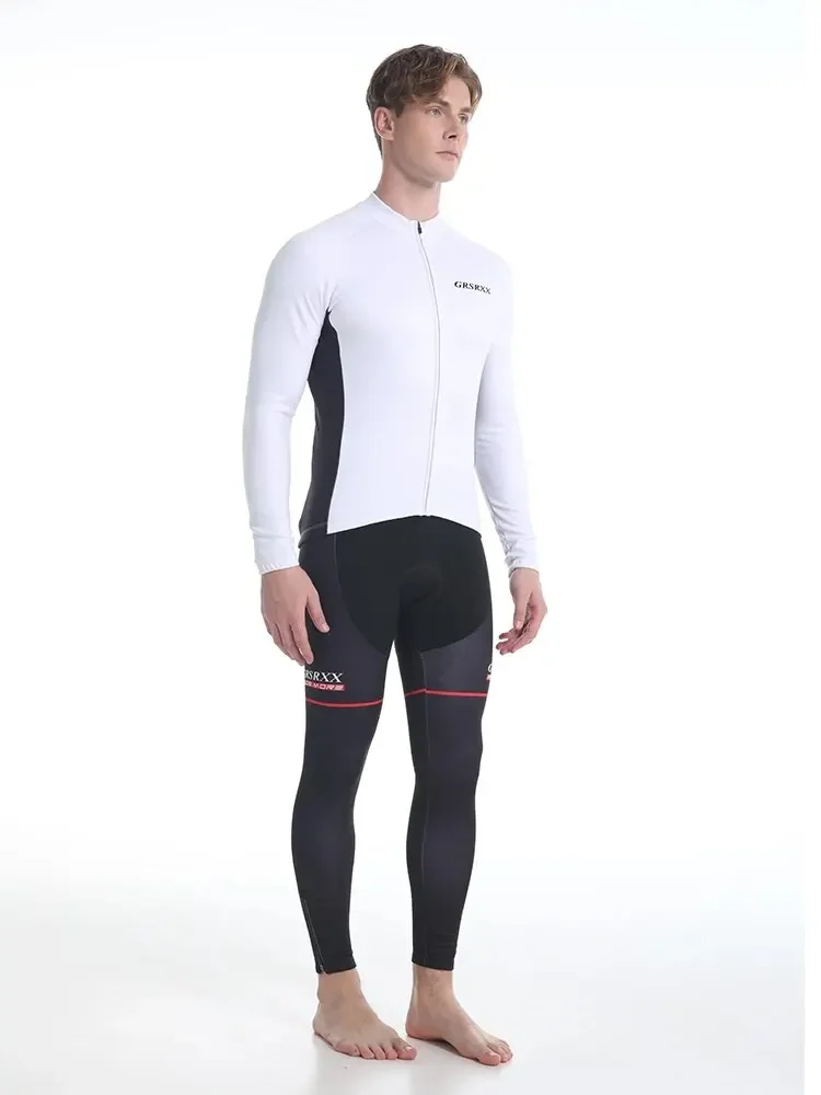 AliExpress GRSRXX Men Long Sleeve Cycling Jerseys Fall Winter MTB Road Bike Cycling Jersey Breathable Full Zipper Bicycle Sportswear