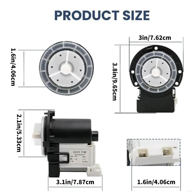 빠른 물 제거 N58D용 세탁기 배수 펌프 모터 세탁기 배수 부품
