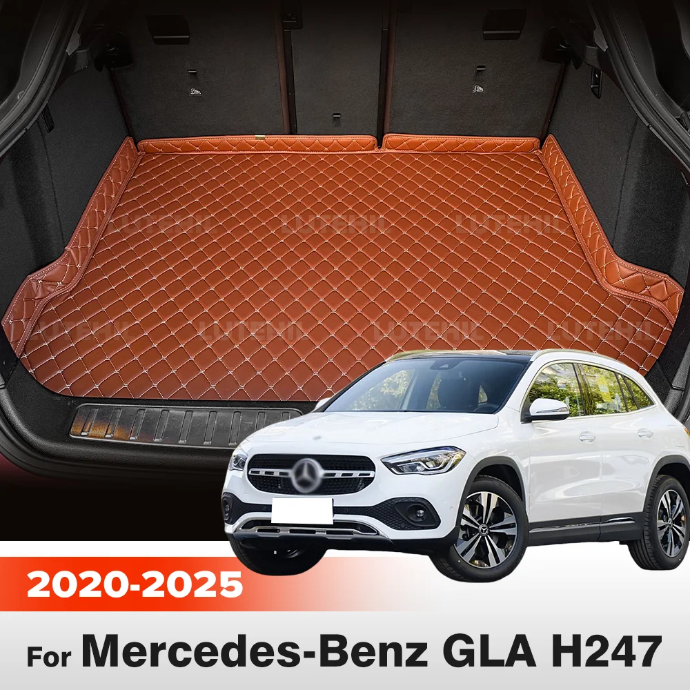 

For Mercedes Benz GLA Class H247 2020-2025 24 23 22 21 Car Trunk Mat Non-Slip High Side Boot Rear Cargo Cover Carpet Pad