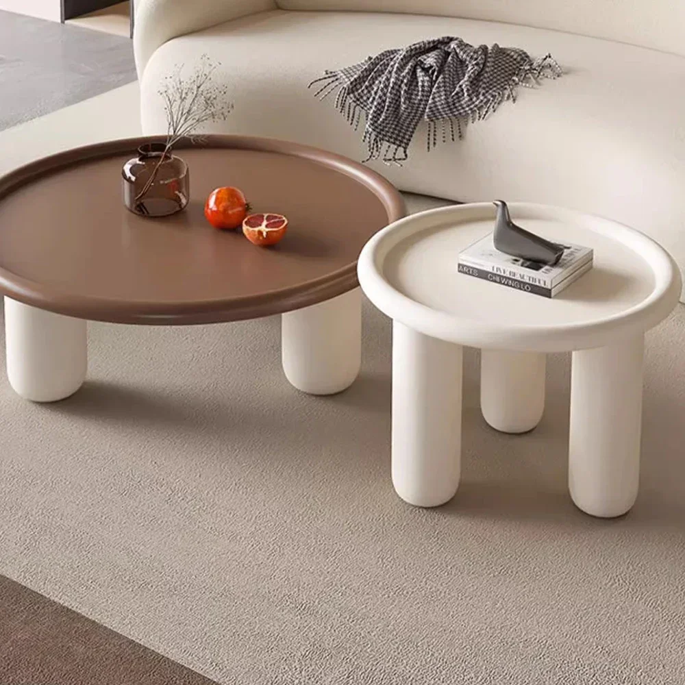 

Round Sofa Bed Side Table Living Room Balcony Italian Nordic Modern Coffee Tables Tray Decor Floor Mesa Salon Home Furniture