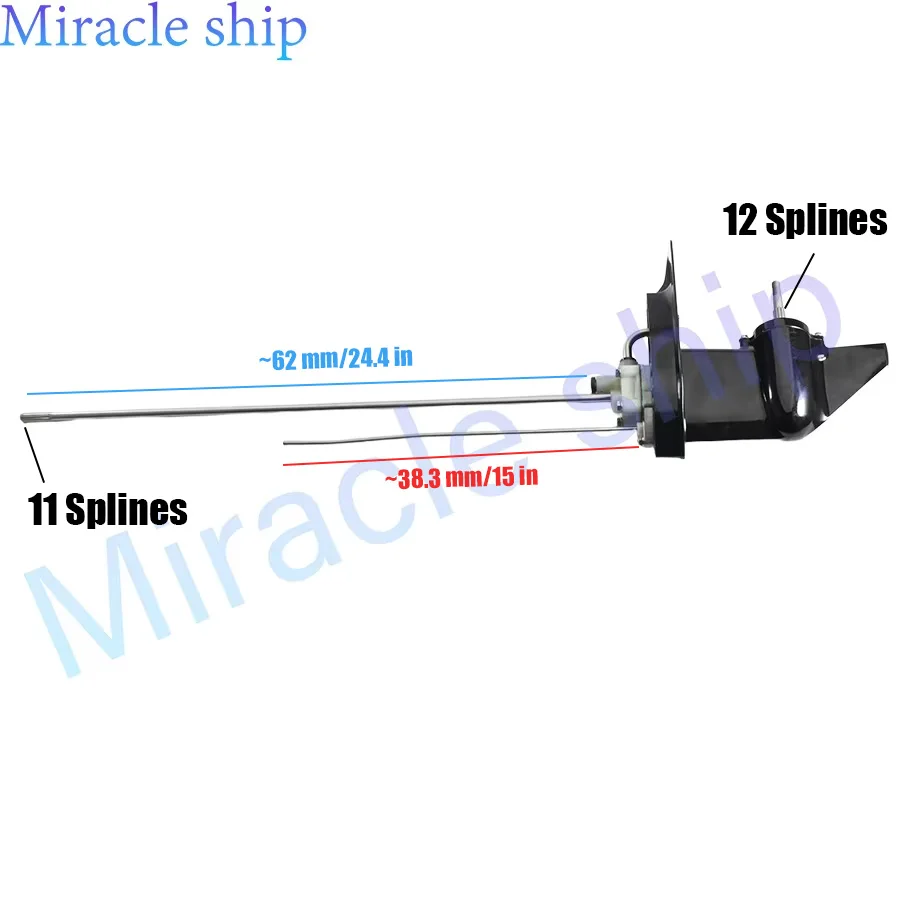 

369S87302-1 369S87302-2 Нижний редуктор в сборе (удлиненный) для подвесных моторов Tohatsu 4T MFS4A MFS5A MFS6A 369-87302-1