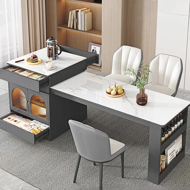 Light Luxury Adult Dining Table Modern Simple Unusual Aesthetics Gaming Table Conference Designer Mesas De Jantar Furniture