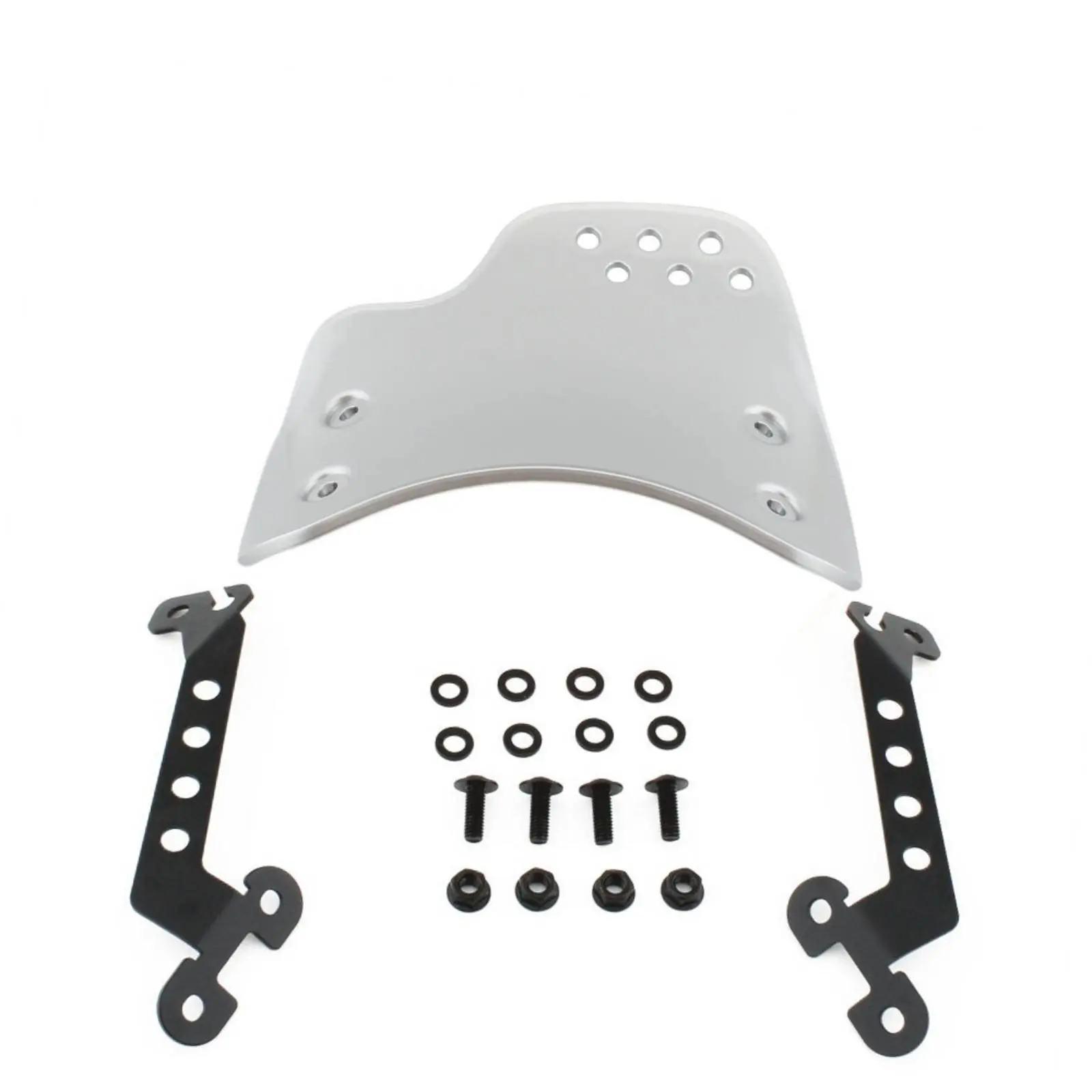 

Small Motorcycle Windscreen Aluminum Alloy Motorcycle Flyscreen Windshield for Italian Motorcycle Dual-Sport Bike Owners