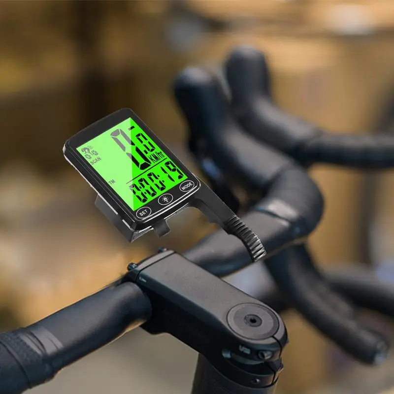 Wireless Bicycles Computer Waterproof Automatic Cycle Bikes Computer Smart Road Bicycles Computer Clear Cycling Speedometer For image 2