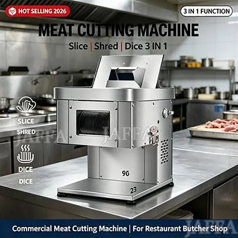 Meat Slicer Commercial Frozen Bone Cutting Machine Minced Lamb Bone Meat Cutter Chicken Duck Fish Ribs Lamb Cutting Kitchen Tool