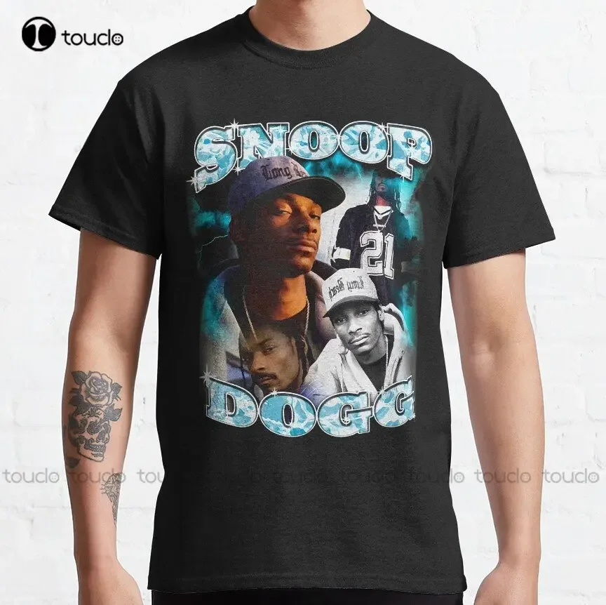 Snoop-Dogg Retro Vintage Classic T-Shirt Custom Aldult Teen Unisex Digital Printing Tee Shirts Funny Art Streetwear Cartoon Tee