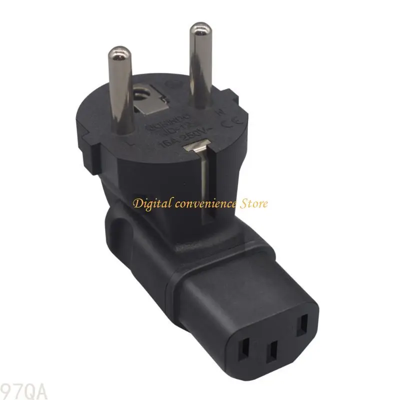 97qa EU4.8 Европа 2PIN Мужчина до IEC C13 Женский адаптер проездной мощности 2 Prong Connector