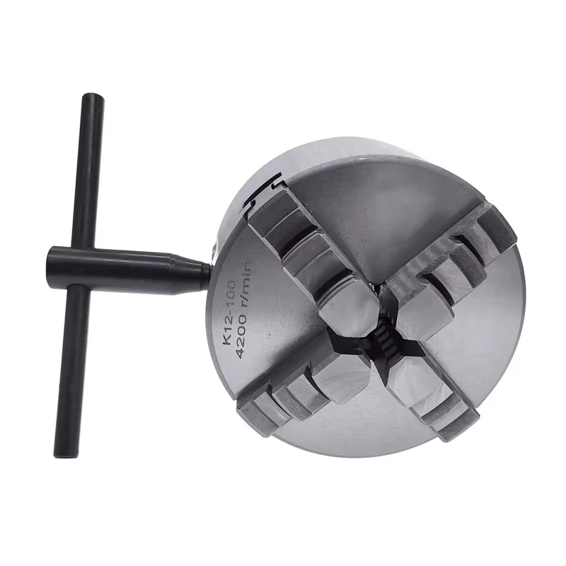 1 Set K11-100 K11-125 K11-160 Lathe Chuck 3Jaws Manual Self-Centering Mounting Bolt for Grinding Milling Turning4Jaws K12-100