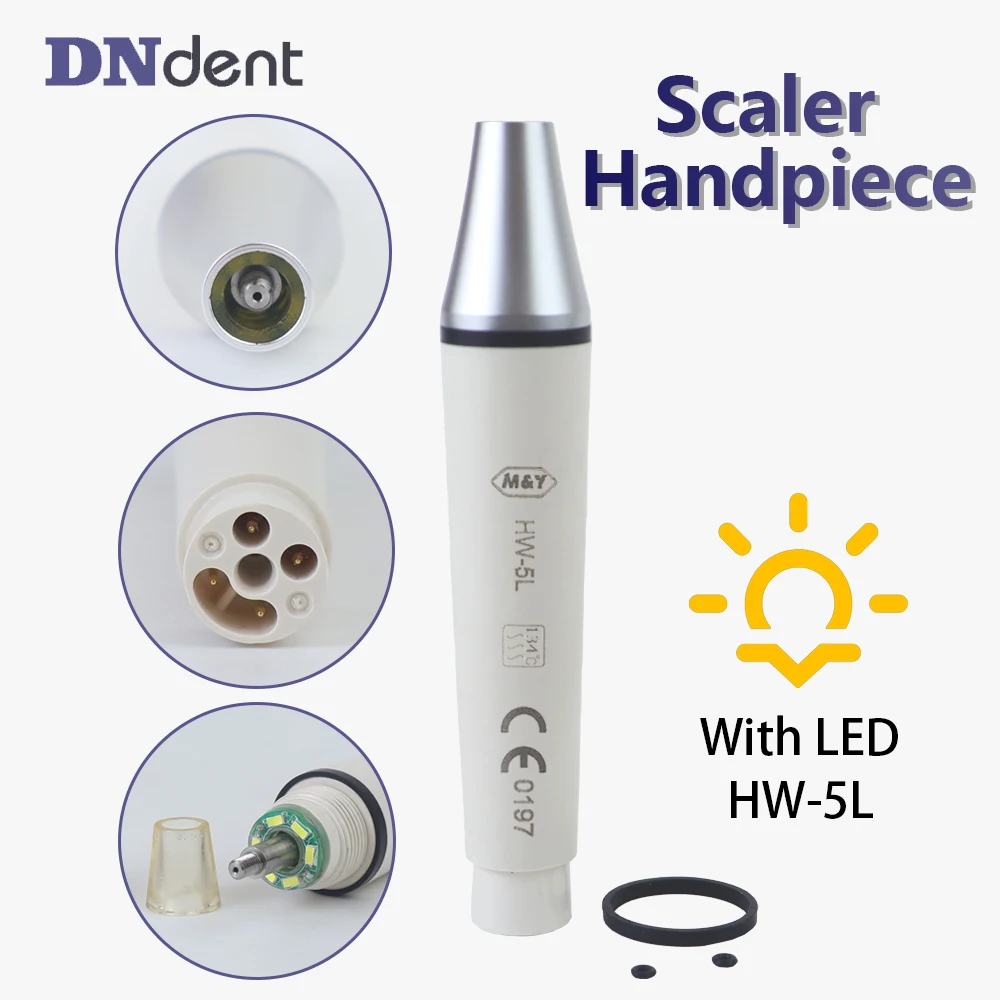 

Dental Ultrasonic Scaler HW-5L Detachable Handpiece For WO*DPECKER/E*M Scaler Handpiece Teeth Cleaning Dental Calculus Remover